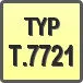 Piktogram - Typ: T.7721